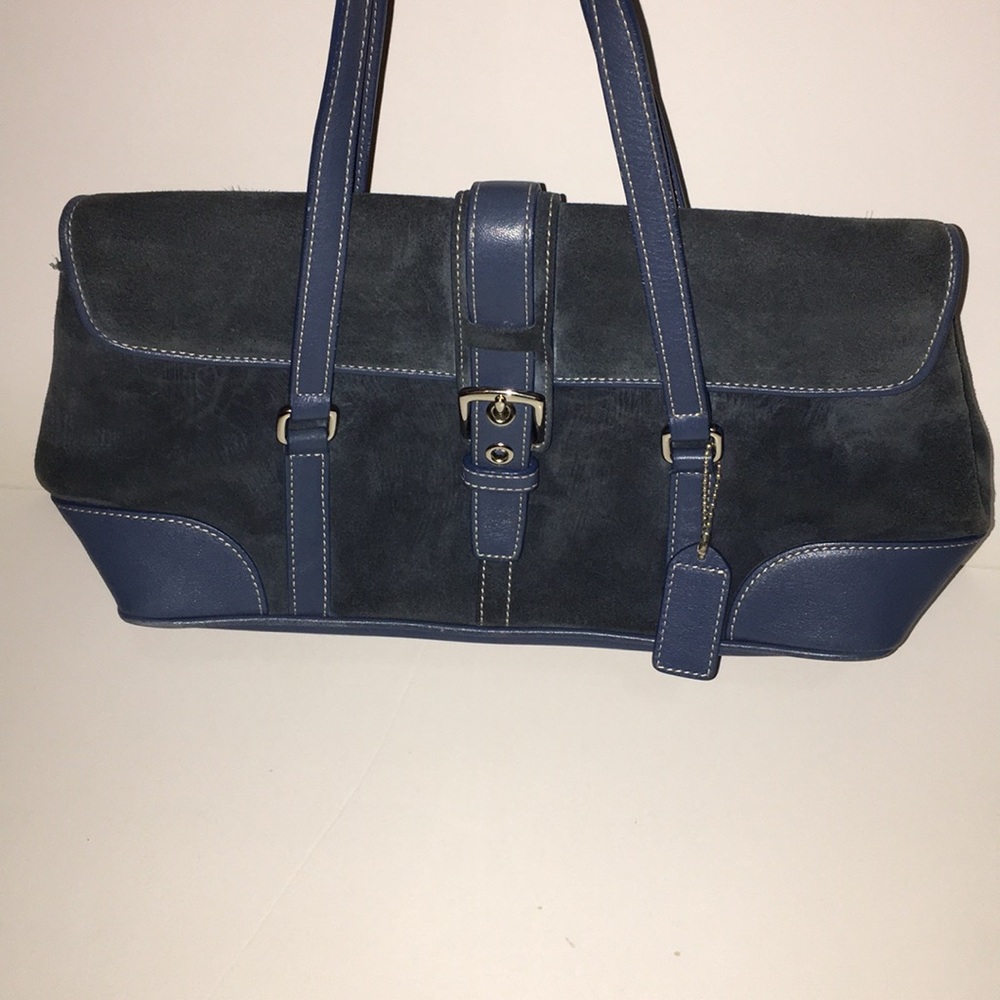 Authentic Coach Blue Handbag